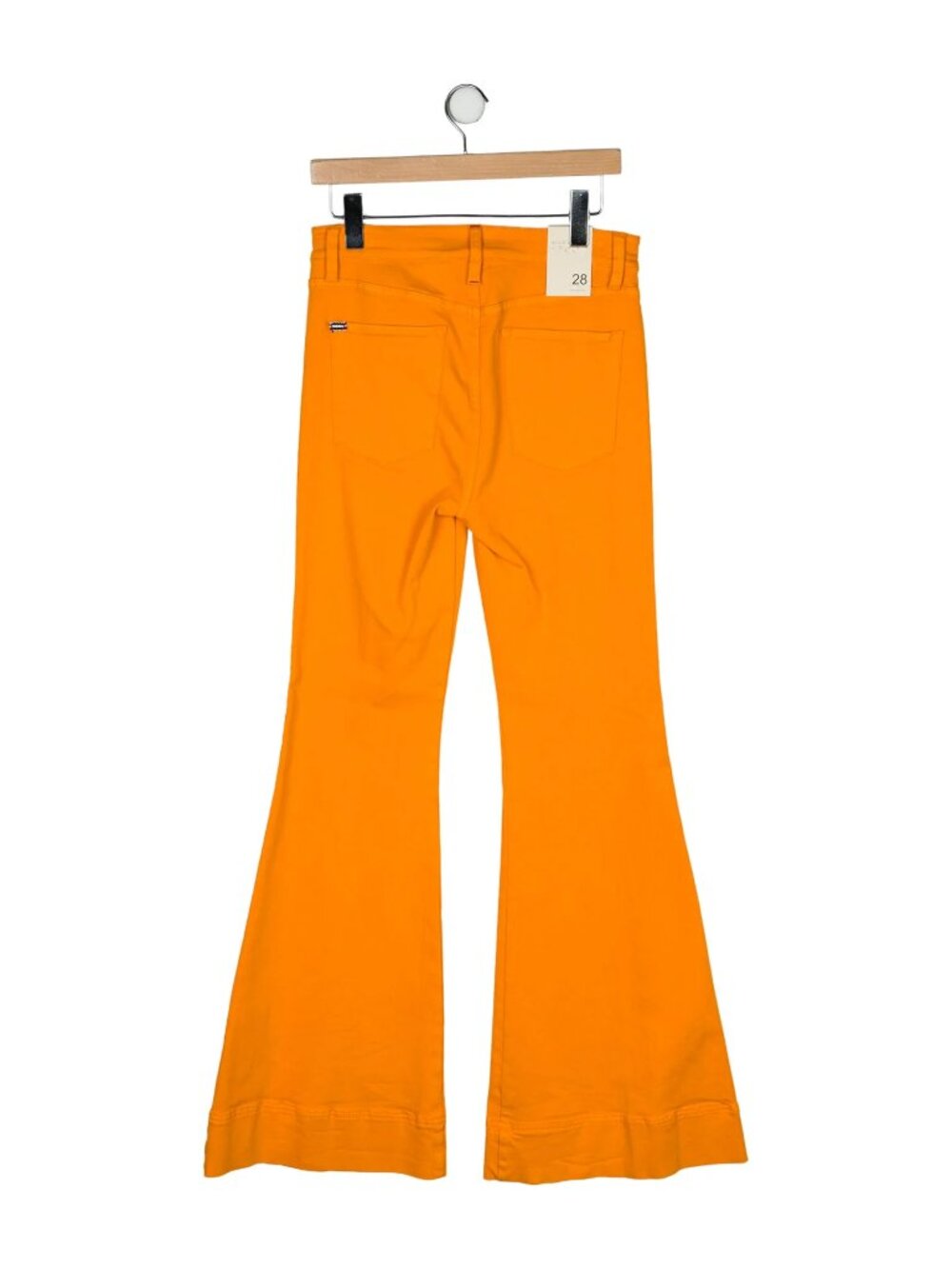 Alice + Olivia Dylan High Rise Flared Jeans NWT 28 Daffodil - Picture 3 of 3
